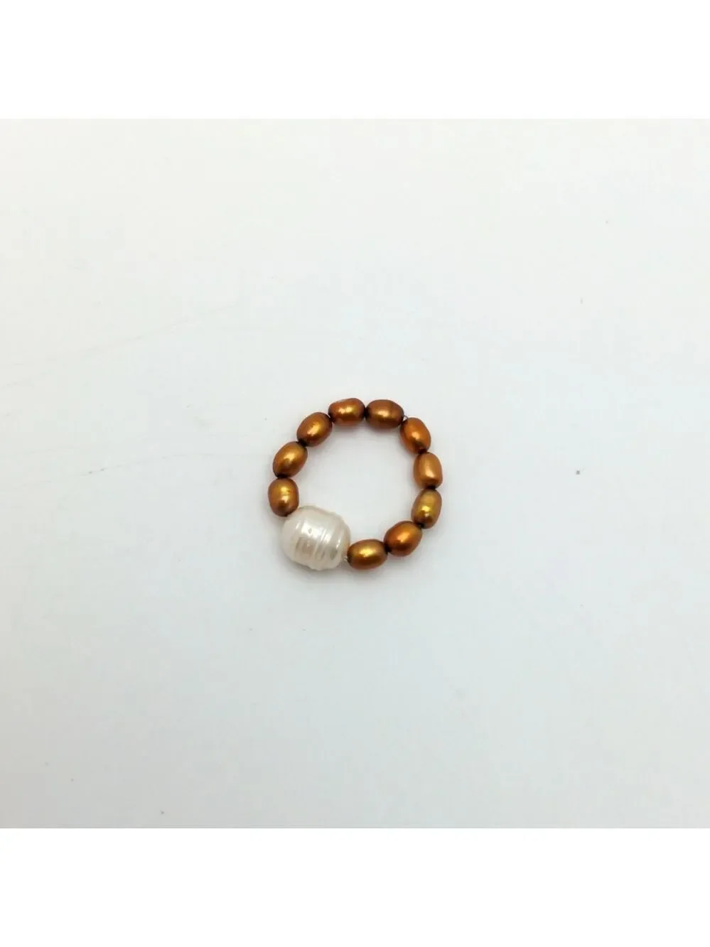 Handmade Baroque Pearl Gold Ring